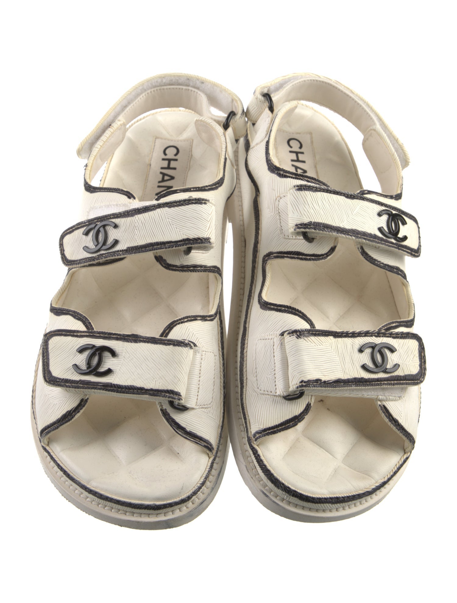 Chanel 2022 Interlocking CC Logo Sandals